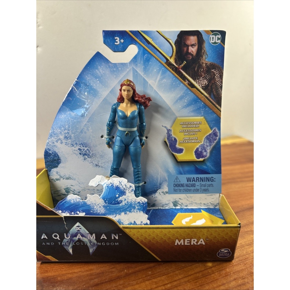 Spin‎ Master DC Aquaman & The Lost Kingdom Mera 4" Action Figure Amber Heard HTF